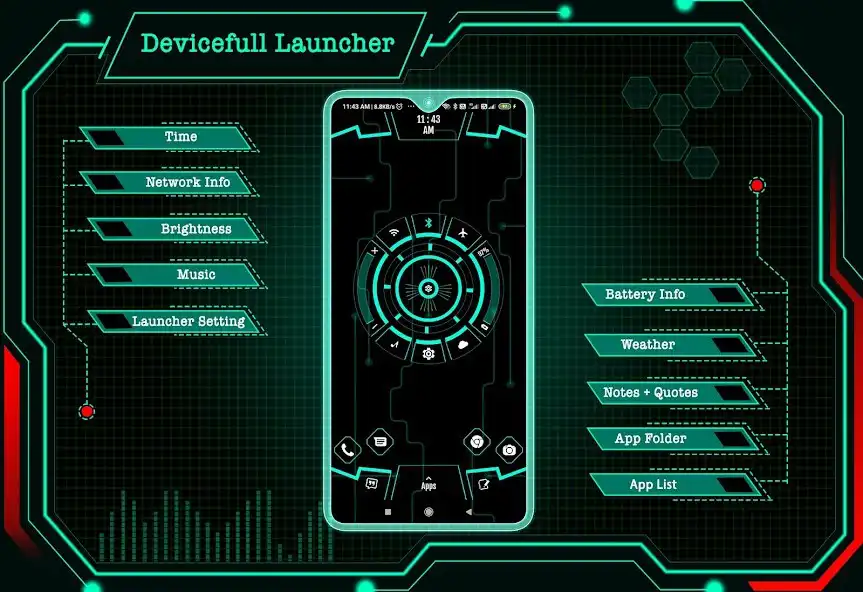 Play Devicefull Launcher - hitech  and enjoy Devicefull Launcher - hitech with UptoPlay