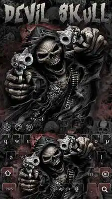 Play Devil Death Skull Gun Keyboard Theme