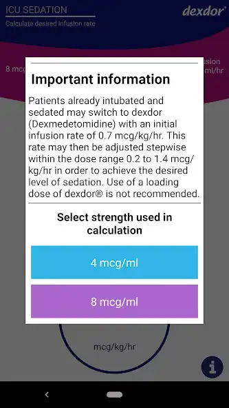 Play Dexdor Dosing Calculator  and enjoy Dexdor Dosing Calculator with UptoPlay