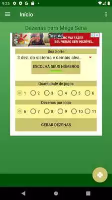 Play Dezenas para a Mega Sena