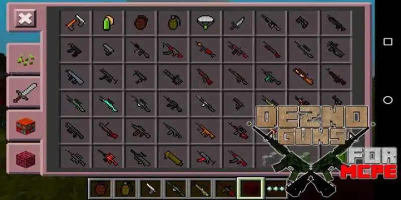 Play Dezno Guns MOD for MCPE Play Dezno Guns MOD for MCPE
