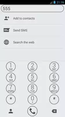 Play Dialer Circle White Gray Theme