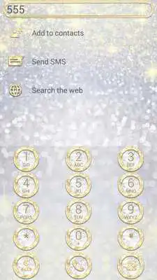 Play Dialer Glitter Gold Silv Theme