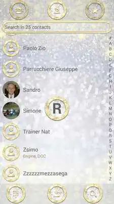 Play Dialer Glitter Gold Silv Theme