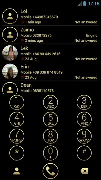 Play Dialer Theme Circle Black Gold  and enjoy Dialer Theme Circle Black Gold with UptoPlay