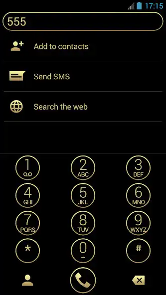 Play Dialer Theme Circle Black Gold as an online game Dialer Theme Circle Black Gold with UptoPlay