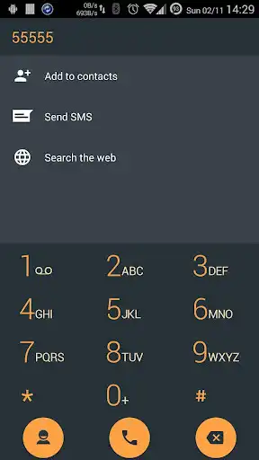 Play Dialer theme Droid L Orange as an online game Dialer theme Droid L Orange with UptoPlay