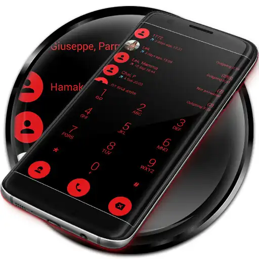 Play Dialer Theme Flat Black Red APK Play Dialer Theme Flat Black Red APK