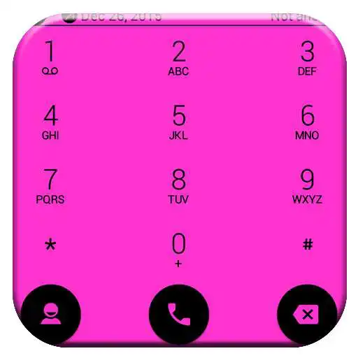 Run free android online Dialer theme Flat Pink APK