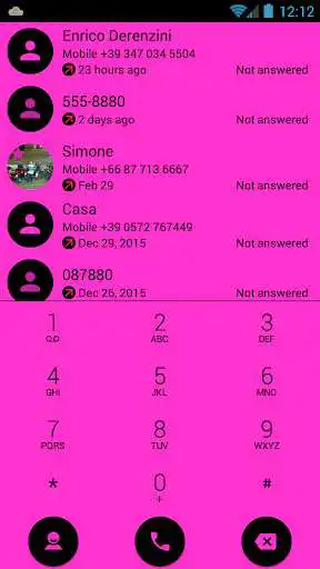 Play APK Dialer theme Flat Pink  and enjoy Dialer theme Flat Pink with UptoPlay com.modoohut.dialer.theme.exflatpurple