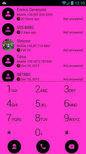 Play APK Dialer theme Flat Pink  and enjoy Dialer theme Flat Pink with UptoPlay com.modoohut.dialer.theme.exflatpurple