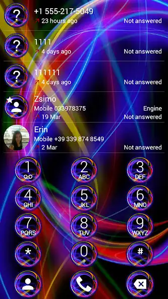 Play Dialer Theme Neon Abstract as an online game Dialer Theme Neon Abstract with UptoPlay