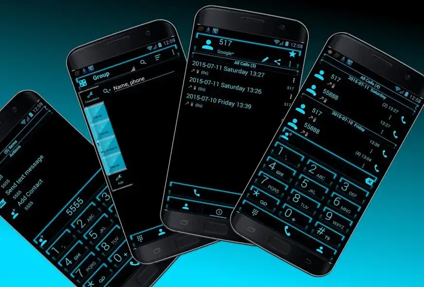 Play Dialer Theme Neon Blue drupe  and enjoy Dialer Theme Neon Blue drupe with UptoPlay