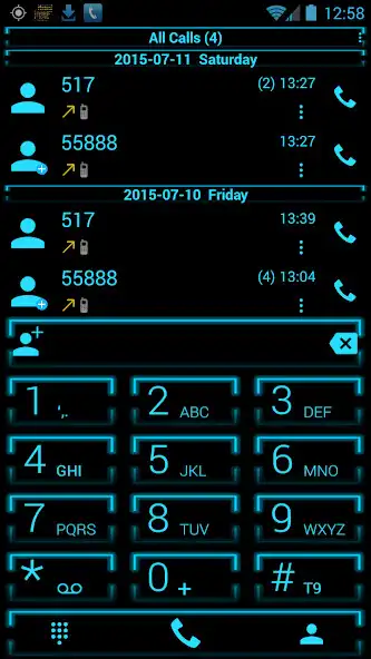 Play Dialer Theme Neon Blue drupe as an online game Dialer Theme Neon Blue drupe with UptoPlay