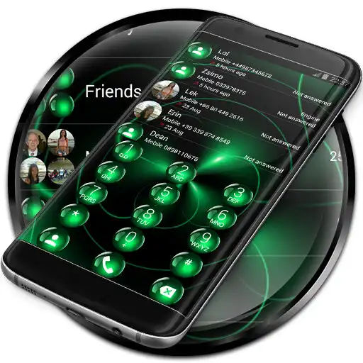 Play Dialer Theme Spheres Green APK
