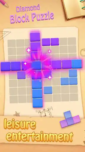 Play Diamond Block Puzzle as an online game Diamond Block Puzzle with UptoPlay