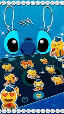 Play Diamond Blue Monster Keyboard Theme