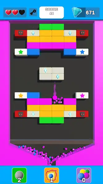 Play Diamond Brickout 3D as an online game Diamond Brickout 3D with UptoPlay