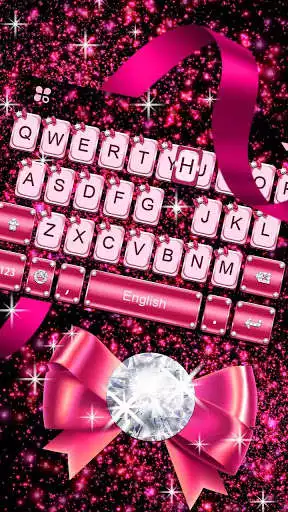 Play Diamond Butterfly Pink Keyboard Theme as an online game Diamond Butterfly Pink Keyboard Theme with UptoPlay