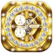 Free play online Diamond Clock Wallpaper Theme APK