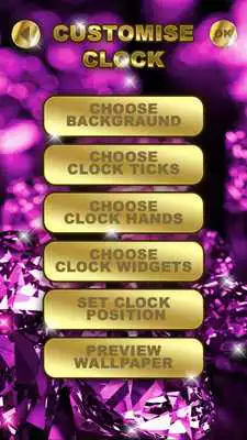Play Diamond Clock Wallpaper Theme