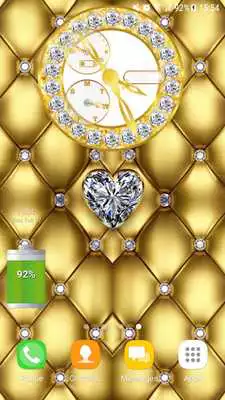 Play Diamond Clock Wallpaper Theme
