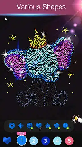 Play Diamond Coloring - Sequins Art  Paint by Numbers  and enjoy Diamond Coloring - Sequins Art  Paint by Numbers with UptoPlay
