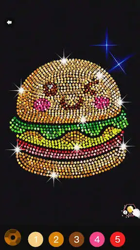 Play Diamond Coloring - Sequins Art  Paint by Numbers as an online game Diamond Coloring - Sequins Art  Paint by Numbers with UptoPlay