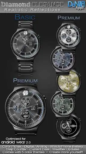 Play Diamond Elegance HD Watch Face  and enjoy Diamond Elegance HD Watch Face with UptoPlay