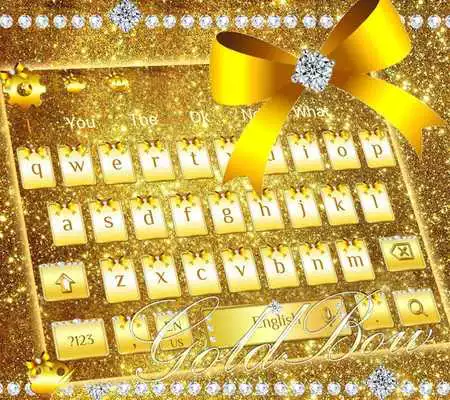 Play Diamond Gold Bow Keyboard Theme