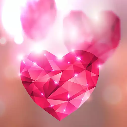 Free play online Diamond Hearts Live Wallpaper  APK