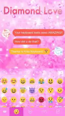 Play Diamond Love Emoji iKeyboard