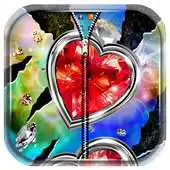 Free play online Diamond Love Zipper LockScreen APK