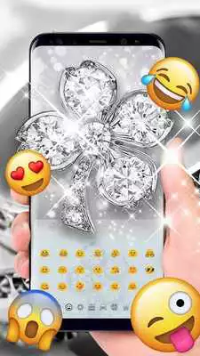 Play Diamond Lucky clover Keyboard theme