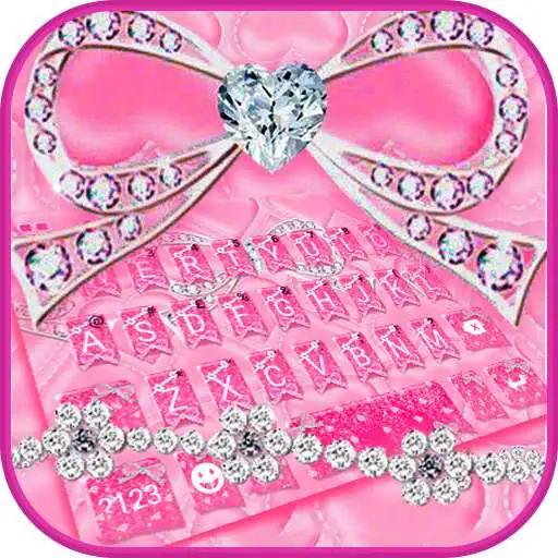 Play Diamond Pink Bowknot Keyboard Theme APK Play Diamond Pink Bowknot Keyboard Theme APK