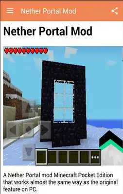 Play Diamond Portal  mods mcpe +