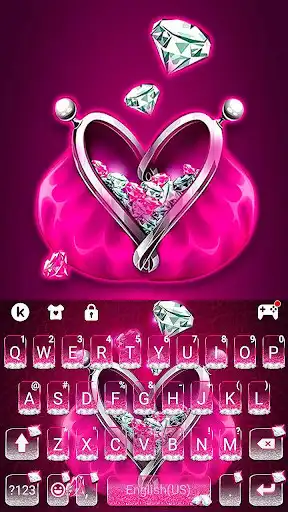 Play Diamond Purse Keyboard Theme  and enjoy Diamond Purse Keyboard Theme with UptoPlay