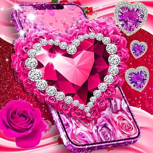 Play Diamond rose glitter wallpaper APK Play Diamond rose glitter wallpaper APK