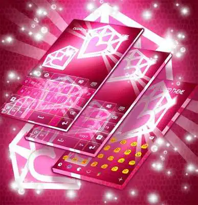 Play Diamonds Pink Keyboard Theme Play Diamonds Pink Keyboard Theme