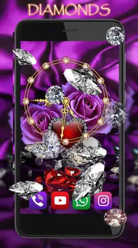 Play Diamonds Valentines Day Clock as an online game Diamonds Valentines Day Clock with UptoPlay