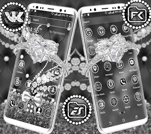 Play Diamond Swan Launcher Theme as an online game Diamond Swan Launcher Theme with UptoPlay