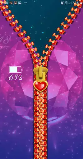 Play Diamonds Zipper Lock Screen