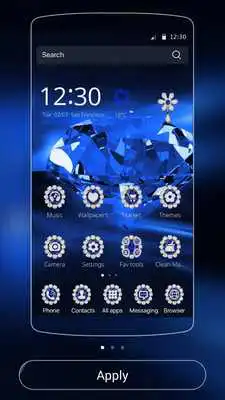 Play Diamond Theme Blue Gemstone