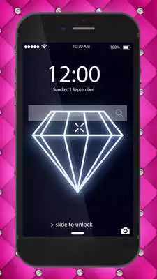 Play Diamond Zipper Lock Screen - Diamond Lock
