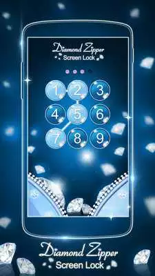 Play Diamond Zipper Screen Lock