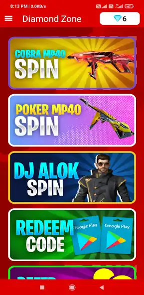 Play Diamond Zone : Win Elite Pass as an online game Diamond Zone : Win Elite Pass with UptoPlay