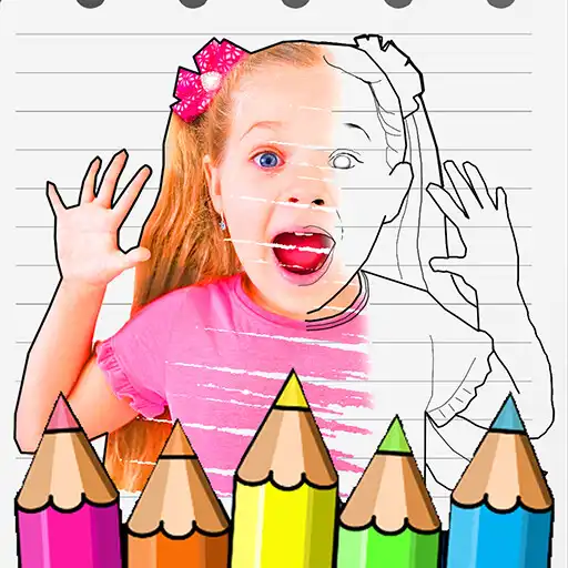 Play Diana and Roma coloring Game APK