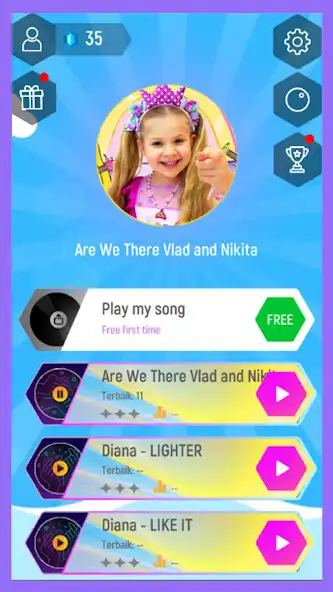 Play Diana And Roma Songs Tiles Hop Games as an online game Diana And Roma Songs Tiles Hop Games with UptoPlay
