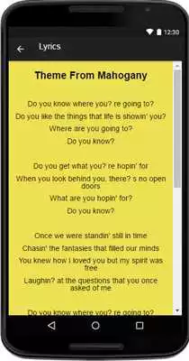 Play Diana Ross MusicLyrics