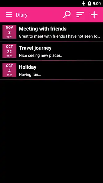 Play Diary, Journal app with lock as an online game Diary, Journal app with lock with UptoPlay